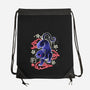 Japanese Panther Street Art-none drawstring bag-NemiMakeit