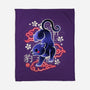 Japanese Panther Street Art-none fleece blanket-NemiMakeit