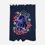 Japanese Panther Street Art-none polyester shower curtain-NemiMakeit