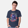 Japanese Panther Street Art-mens basic tee-NemiMakeit