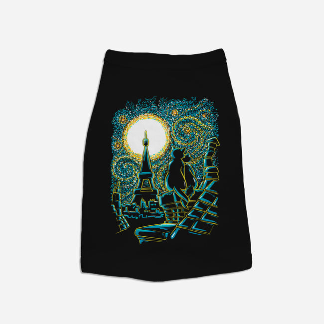 Starry Paris Cats-cat basic pet tank-ellr
