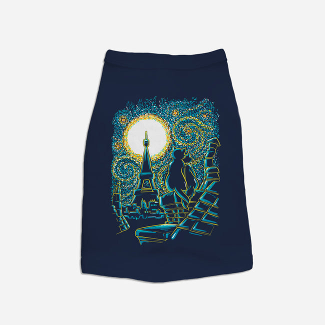 Starry Paris Cats-cat basic pet tank-ellr