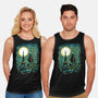 Starry Paris Cats-unisex basic tank-ellr