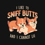 I Like To Sniff Butts-womens basic tee-eduely
