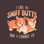 I Like To Sniff Butts-none removable cover w insert throw pillow-eduely