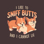 I Like To Sniff Butts-none stretched canvas-eduely