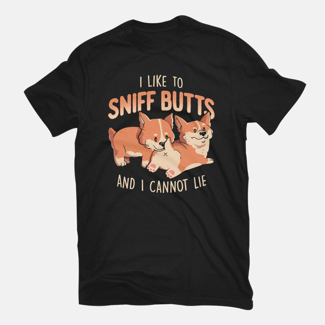 I Like To Sniff Butts-womens basic tee-eduely