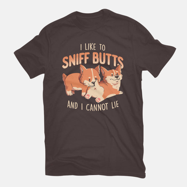 I Like To Sniff Butts-womens basic tee-eduely