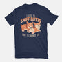I Like To Sniff Butts-womens basic tee-eduely