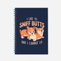 I Like To Sniff Butts-none dot grid notebook-eduely