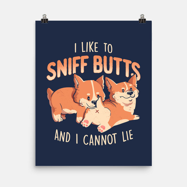 I Like To Sniff Butts-none matte poster-eduely