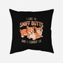 I Like To Sniff Butts-none removable cover w insert throw pillow-eduely