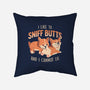 I Like To Sniff Butts-none removable cover w insert throw pillow-eduely
