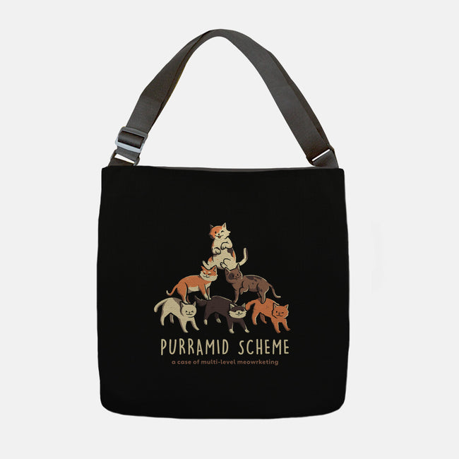 Purramid Scheme-none adjustable tote bag-eduely