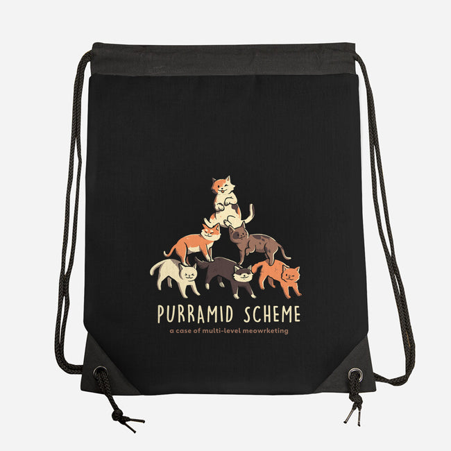 Purramid Scheme-none drawstring bag-eduely
