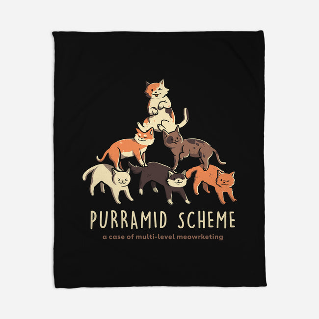 Purramid Scheme-none fleece blanket-eduely