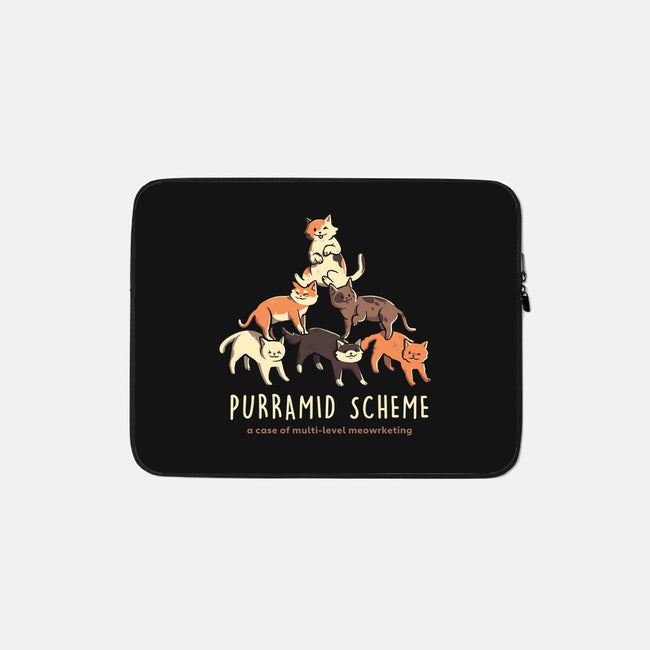Purramid Scheme-none zippered laptop sleeve-eduely