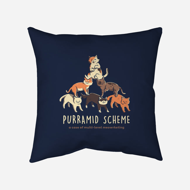 Purramid Scheme-none removable cover w insert throw pillow-eduely