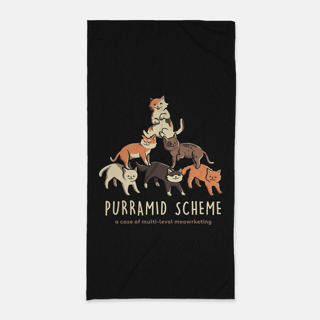 Purramid Scheme-none beach towel-eduely