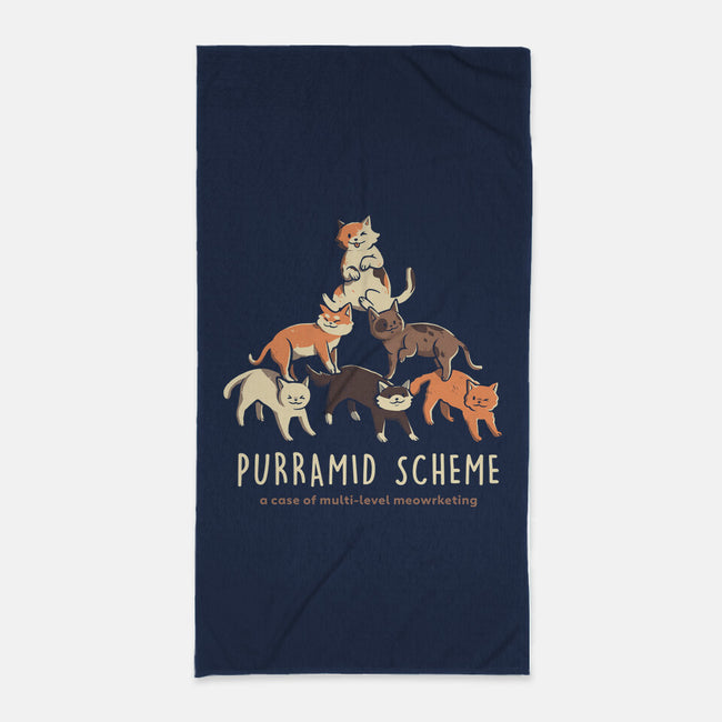 Purramid Scheme-none beach towel-eduely