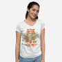 My Best Tomodachis-womens v-neck tee-ilustrata