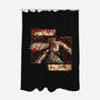 Ancient Devil-none polyester shower curtain-Gazo1a