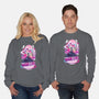 Cyberpunk Vaporwave-unisex crew neck sweatshirt-SwensonaDesigns