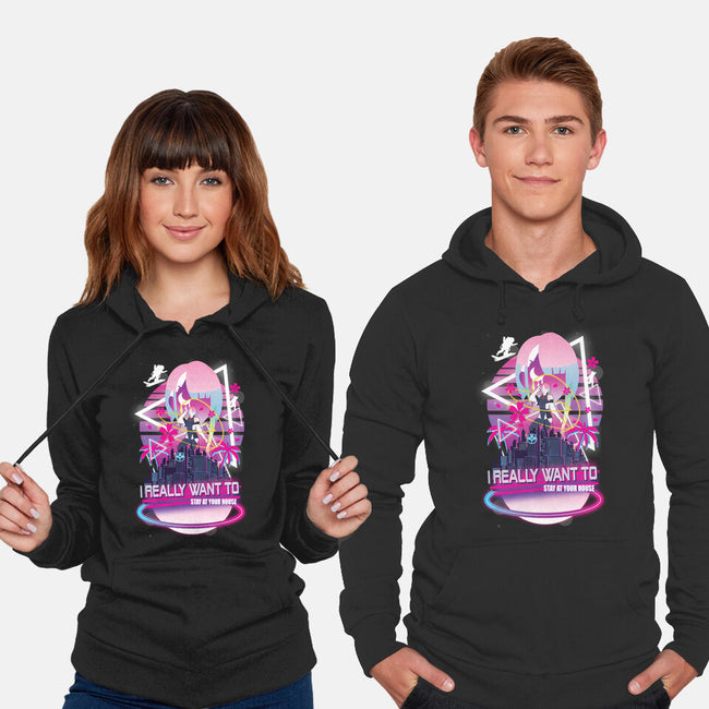 Cyberpunk Vaporwave-unisex pullover sweatshirt-SwensonaDesigns