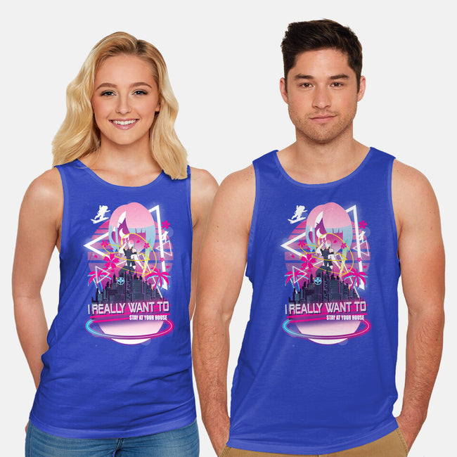 Cyberpunk Vaporwave-unisex basic tank-SwensonaDesigns