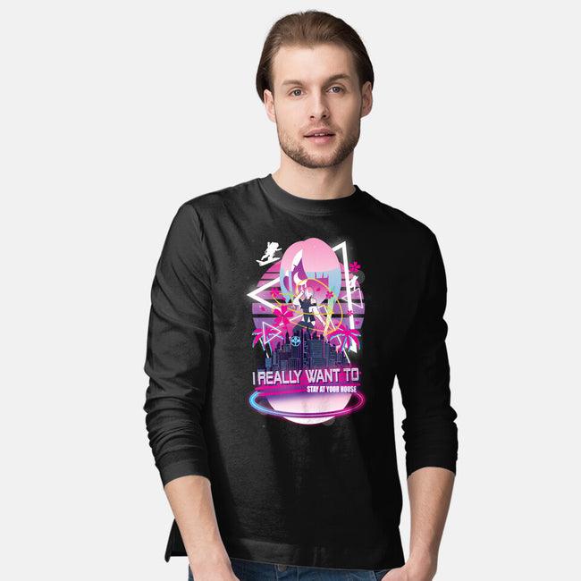 Cyberpunk Vaporwave-mens long sleeved tee-SwensonaDesigns