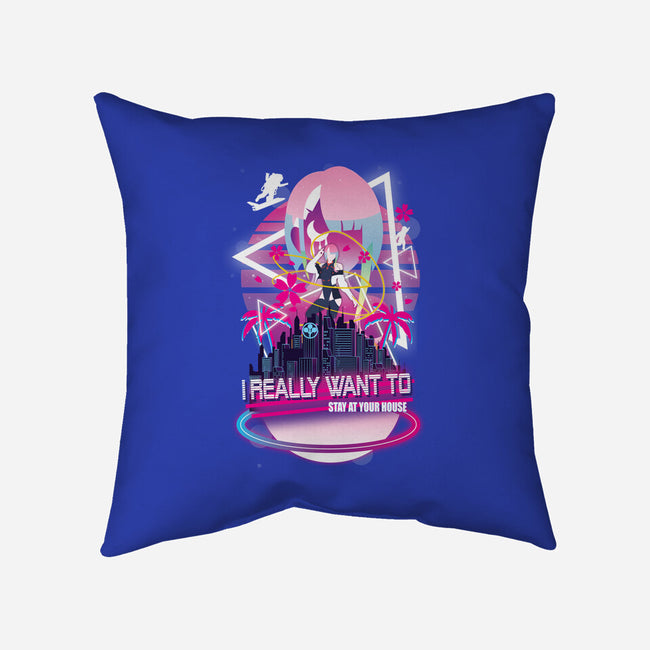 Cyberpunk Vaporwave-none removable cover w insert throw pillow-SwensonaDesigns