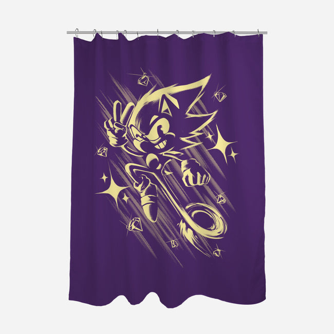 Good Ending-none polyester shower curtain-Gazo1a