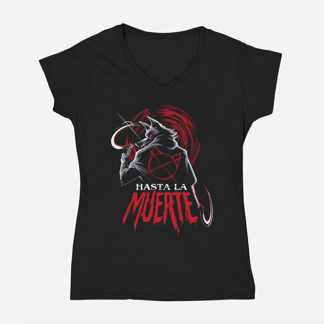 Hasta La Muerte-womens v-neck tee-Gazo1a