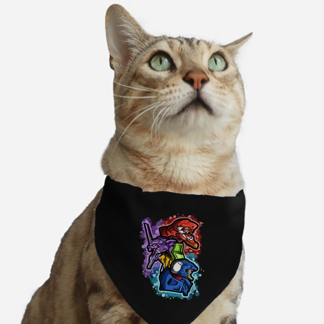 Three Mechas-cat adjustable pet collar-nickzzarto