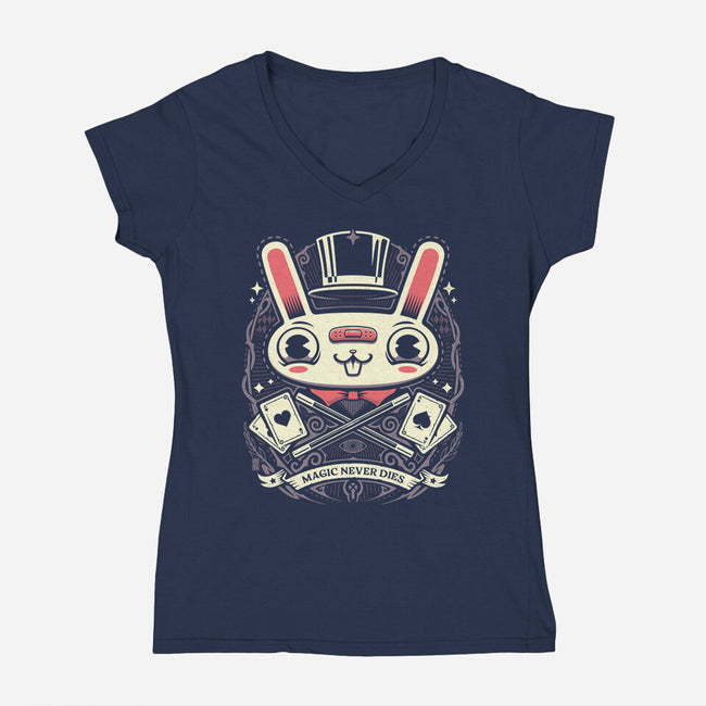 Magic Never Dies-womens v-neck tee-StudioM6