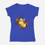 Remember To Feed Him-womens v-neck tee-Sarya