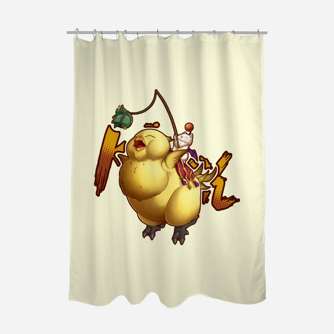 Remember To Feed Him-none polyester shower curtain-Sarya