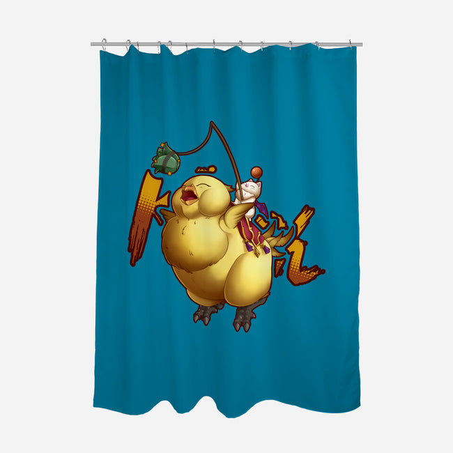 Remember To Feed Him-none polyester shower curtain-Sarya