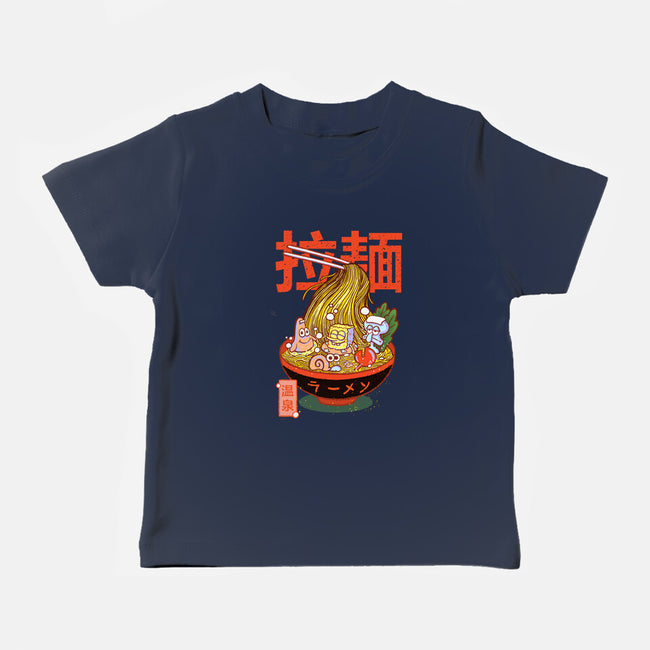 Krusty Onsen Ramen-baby basic tee-Ionfox