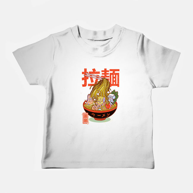 Krusty Onsen Ramen-baby basic tee-Ionfox