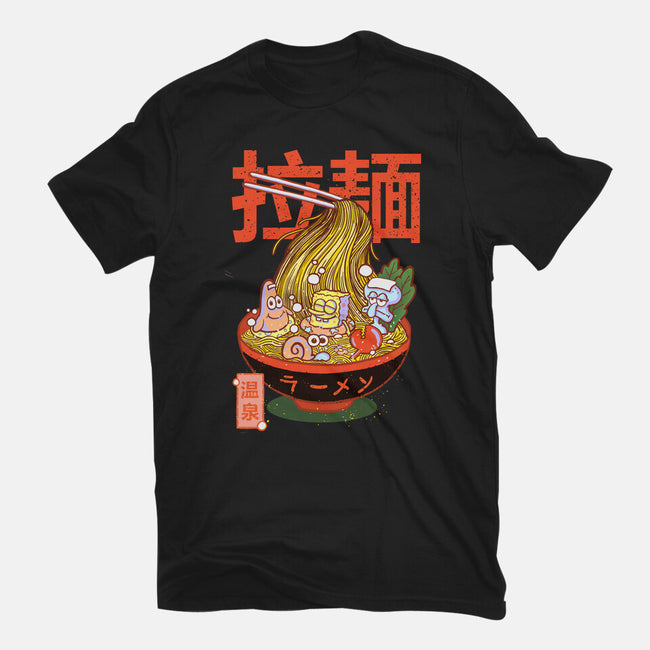 Krusty Onsen Ramen-womens basic tee-Ionfox