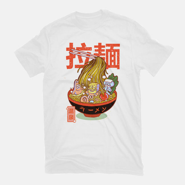 Krusty Onsen Ramen-womens basic tee-Ionfox