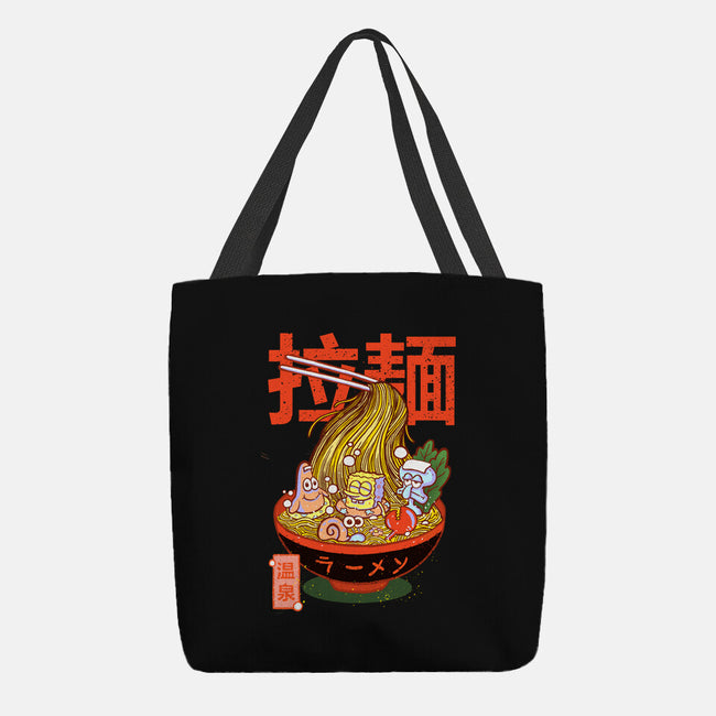 Krusty Onsen Ramen-none basic tote bag-Ionfox