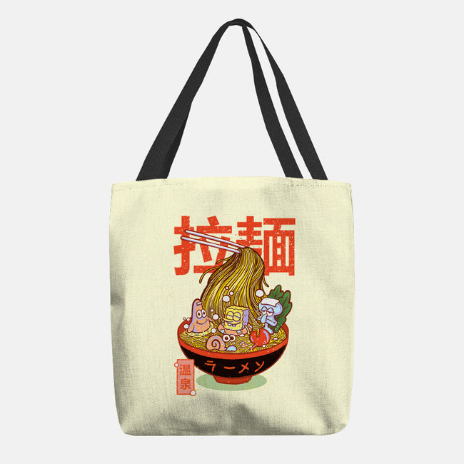 Krusty Onsen Ramen-none basic tote bag-Ionfox