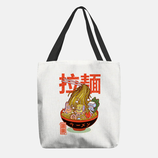 Krusty Onsen Ramen-none basic tote bag-Ionfox