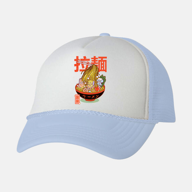 Krusty Onsen Ramen-unisex trucker hat-Ionfox