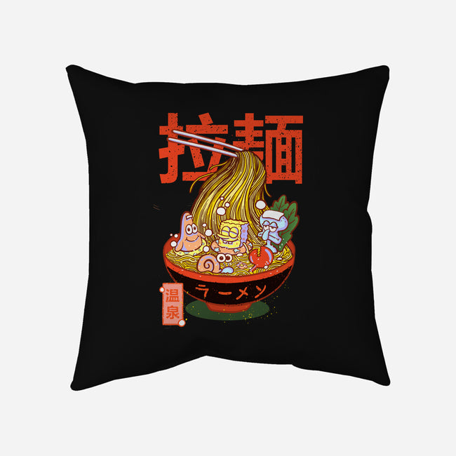 Krusty Onsen Ramen-none removable cover w insert throw pillow-Ionfox