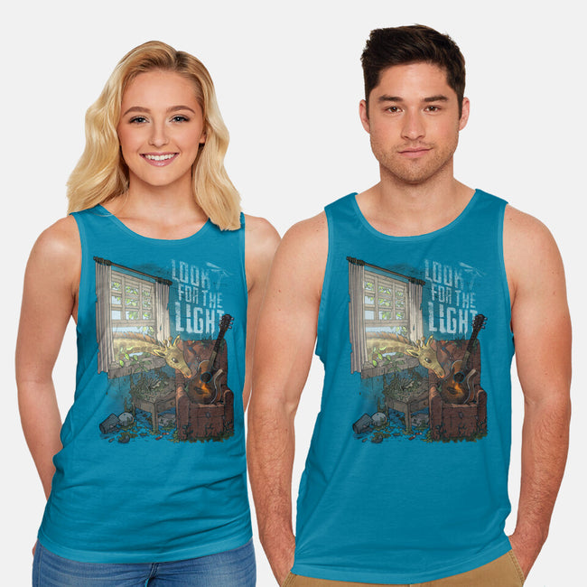 Always Look For The Light-unisex basic tank-MoisEscudero