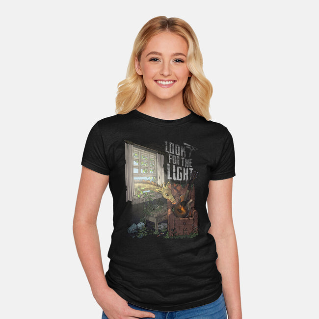 Always Look For The Light-womens fitted tee-MoisEscudero