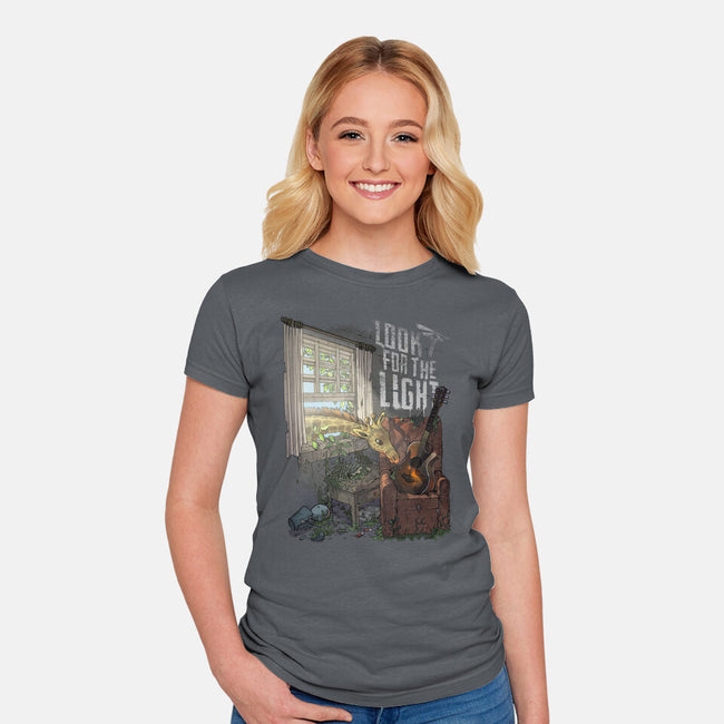 Always Look For The Light-womens fitted tee-MoisEscudero